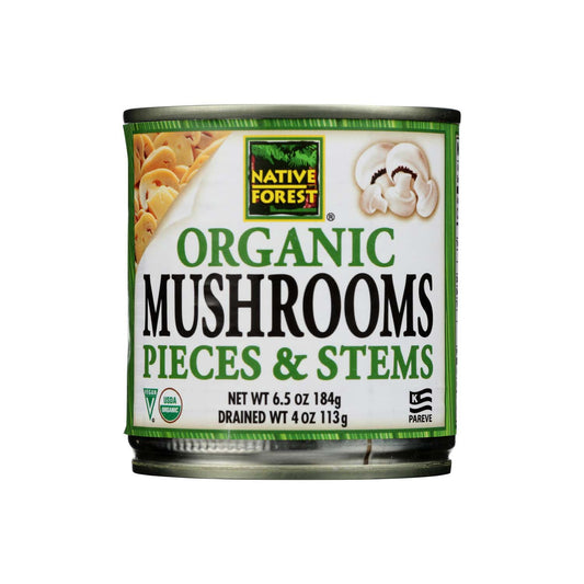 Native Forest, Organic Mushrooms Pieces & Stems 4oz