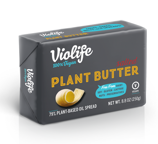 Violife, Plant Butter Salted 8.8oz (Chill) ‘best by 17/3/24’