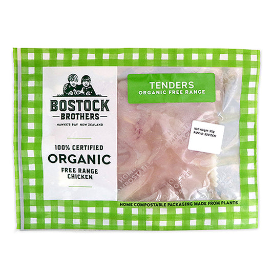 [Discon] BOSTOCK BROTHERS, Organic Free-Range Chicken Tenders 300g (Frozen)