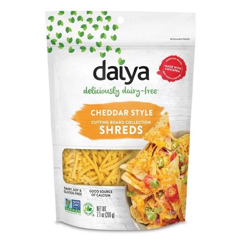 Daiya, Dairy-Free Cutting Board Shredded Cheddar Cheese 7.1 oz (frozen) "best by 6 Sep 23"