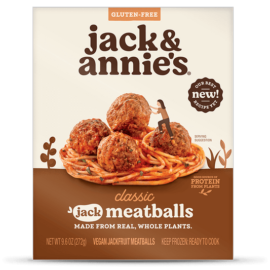 Jack & Annie's, Vegan Classic Jack Meatballs 9.6oz (Frozen)