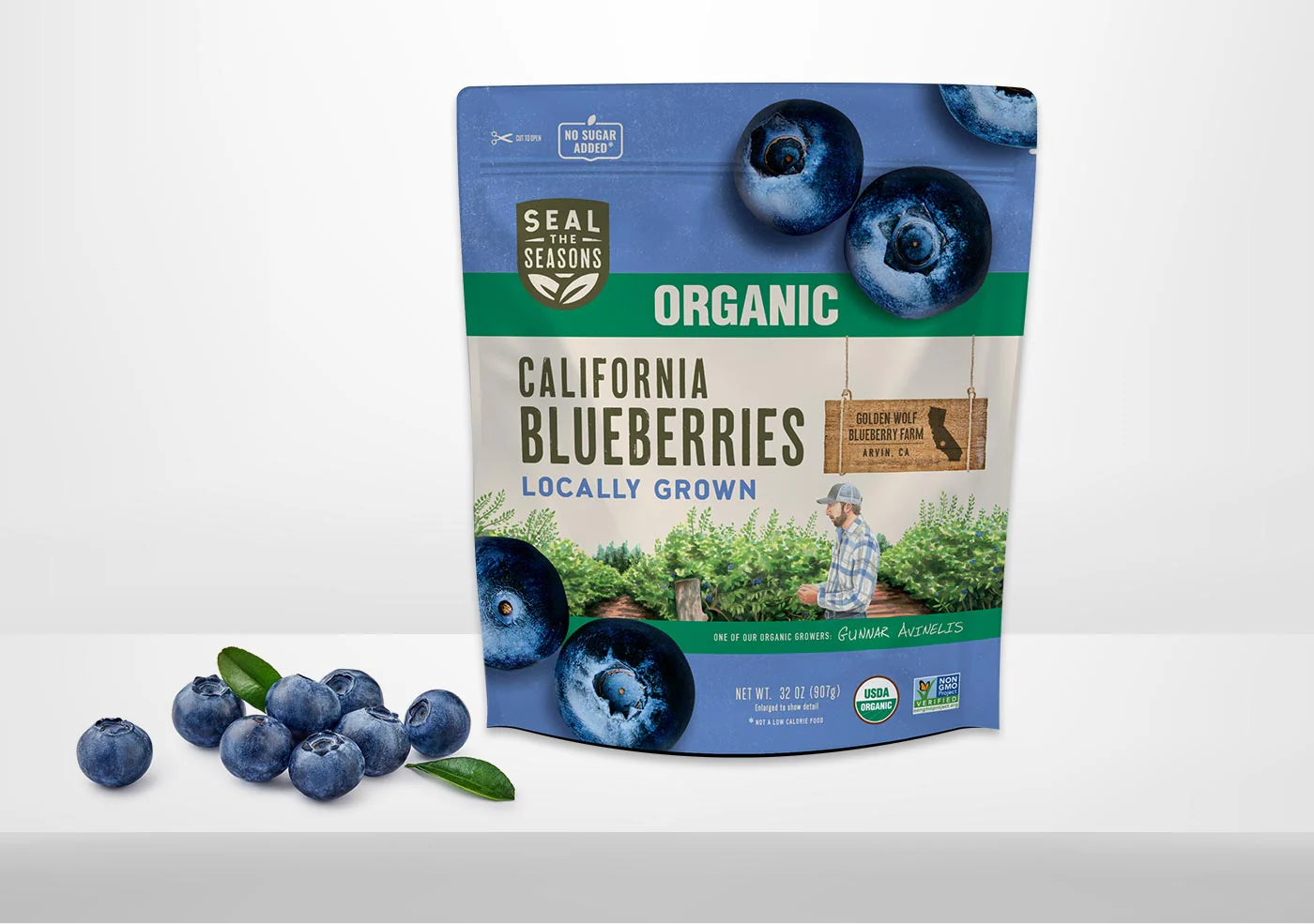 Seal The Seasons, Organic California Blueberries 32oz (Frozen)