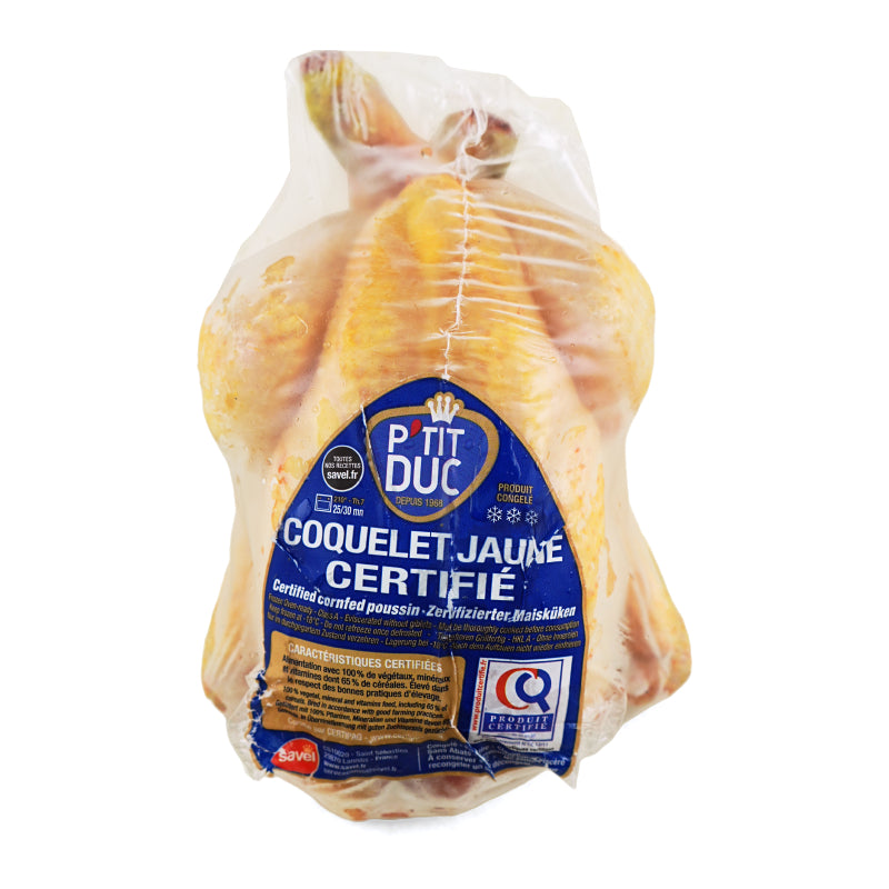 Petit Duc, France Halal Yellow Spring Chicken 500-600g (Frozen)