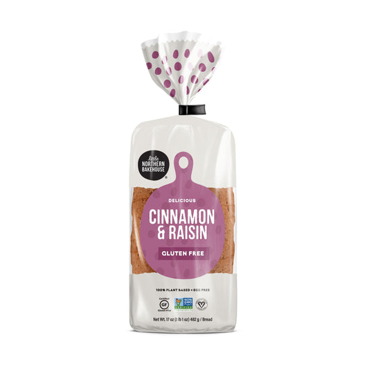 Little Northern Bakehouse, Gluten Free Cinnamon & Raisin Bread 16oz (Frozen)