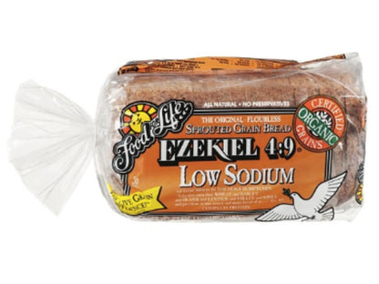 Food For Life, Ezekiel 4:9 Low Sodium Organic Sprouted Whole Grain Bread 24 oz (Frozen)