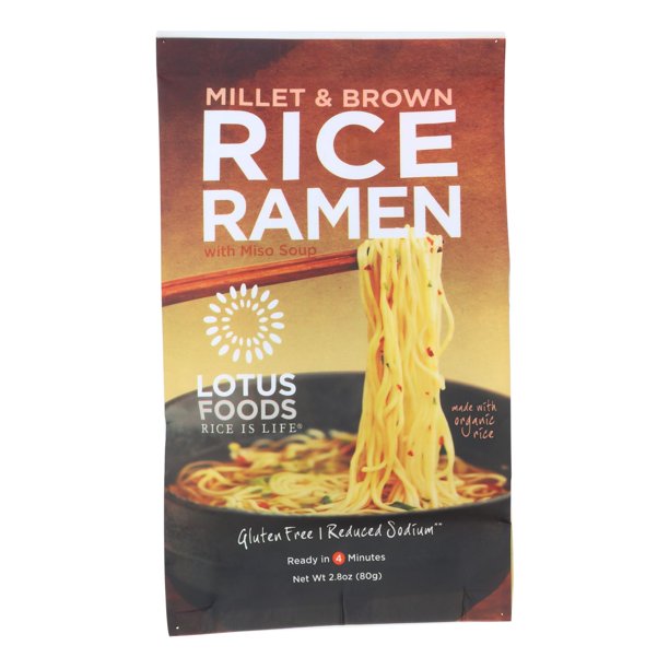 [Lotus Foods, Gluten Free Millet & Brown Rice Ramen With Miso Soup 2.8oz