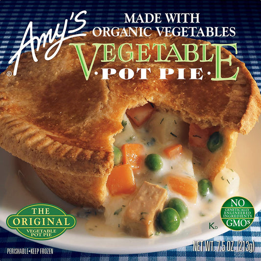 Amy's, Vegetable Pot Pie 7.5oz (Frozen) “best by 31/12/23”