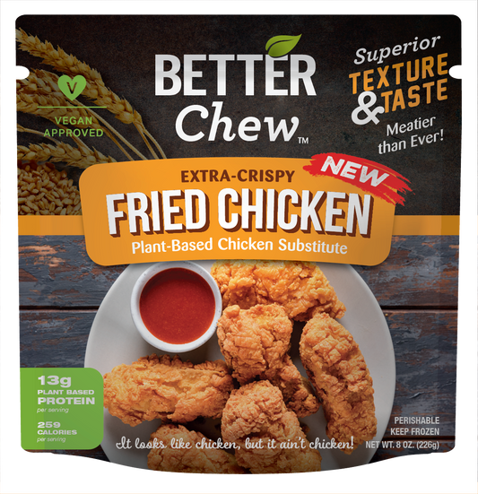 Better Chew, Plant-Based Extra Crispy Fried Chicken 8oz (Frozen)