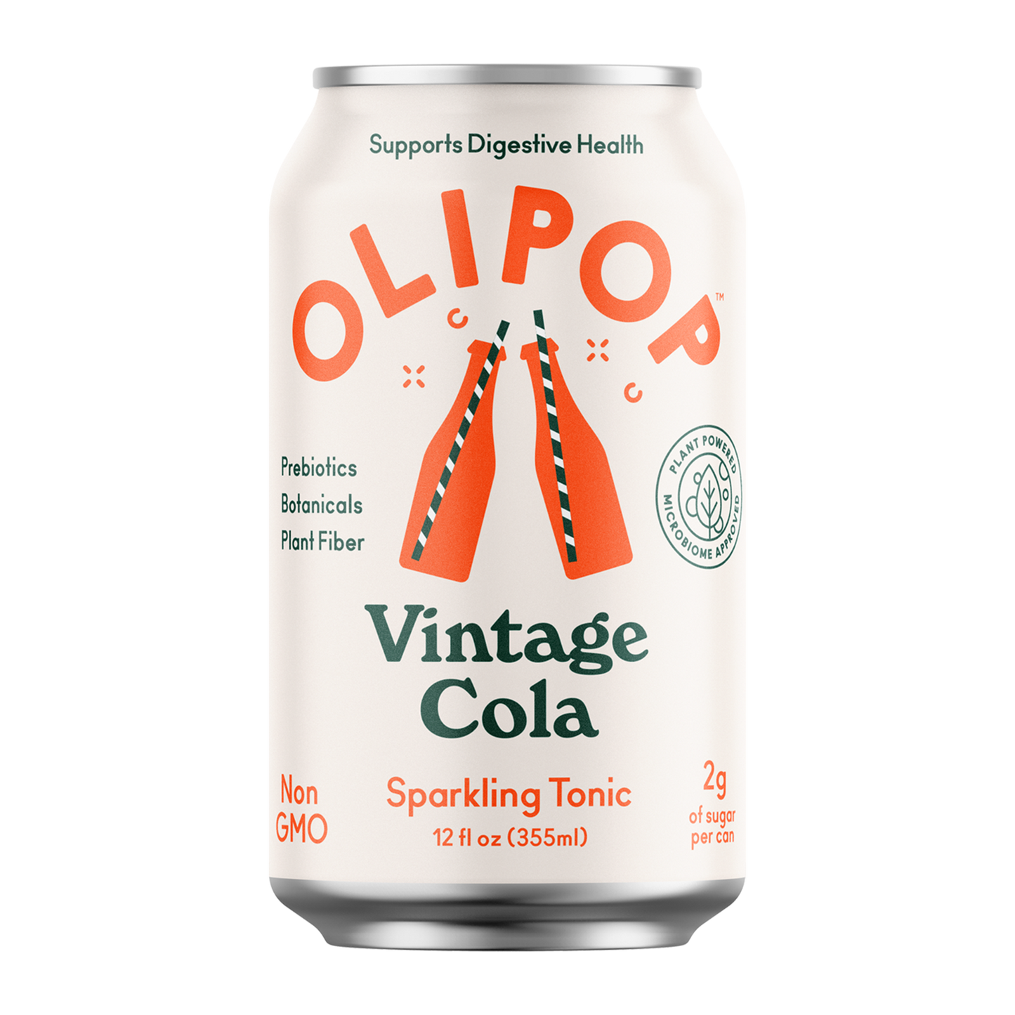 OLIPOP, Vintage Cola Sparkling Tonic 12oz (Chill)
