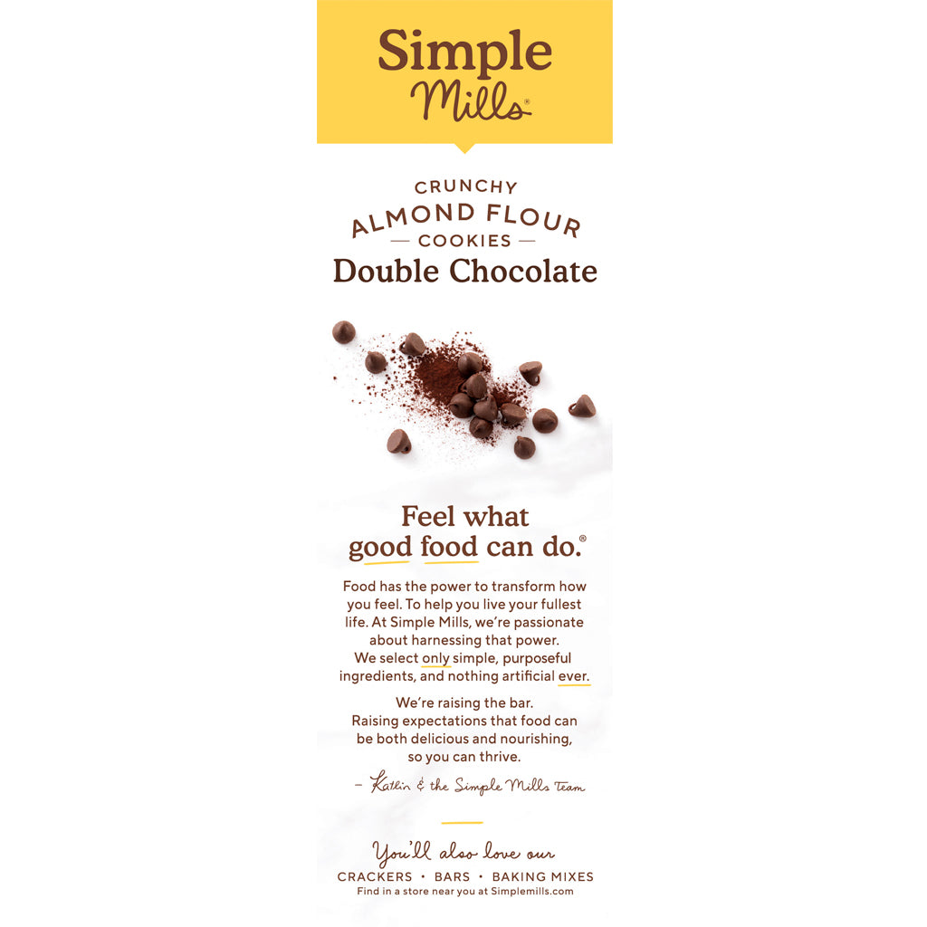 Simple Mills, Crunchy Double Chocolate Cookies 5.5oz