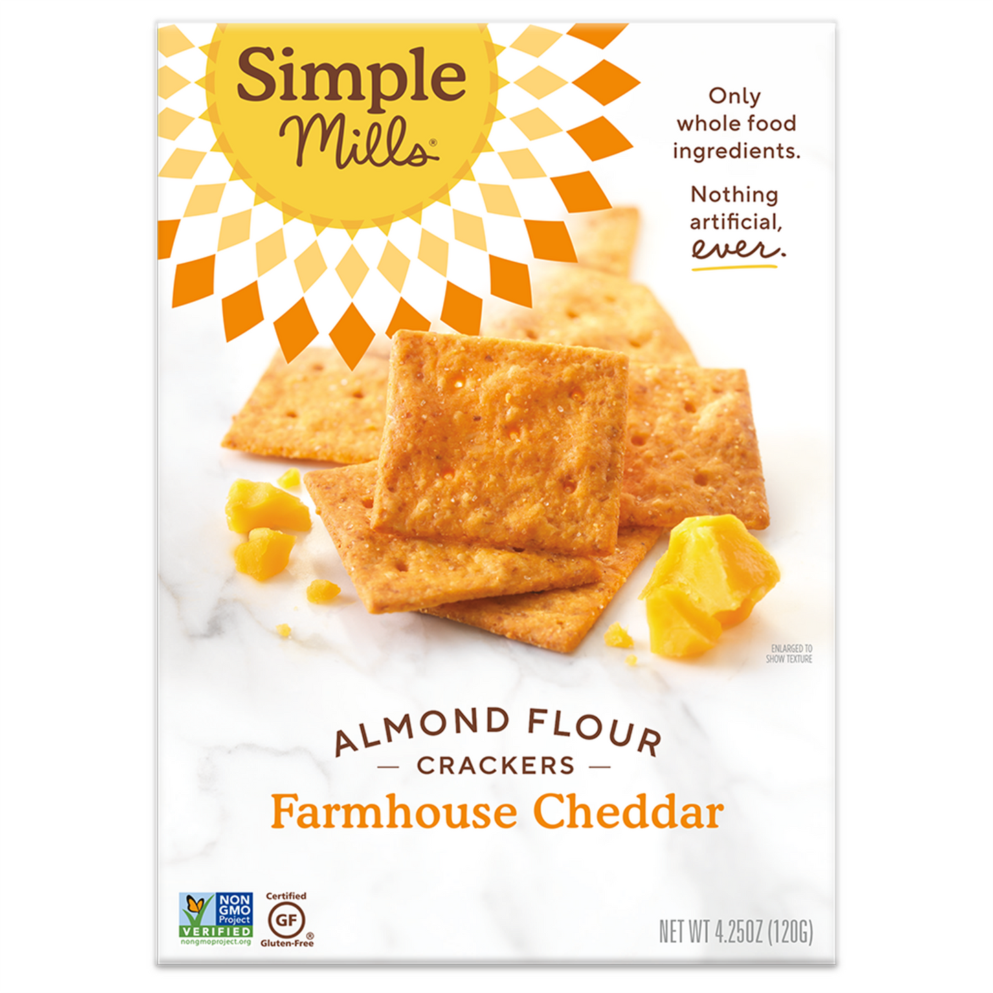 Simple Mills, Farmhouse Cheddar Almond Flour Cracker 4.25oz