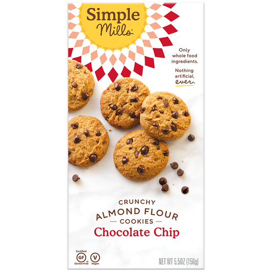 Simple Mills, Crunchy Chocolate Chip Cookies 5.5oz