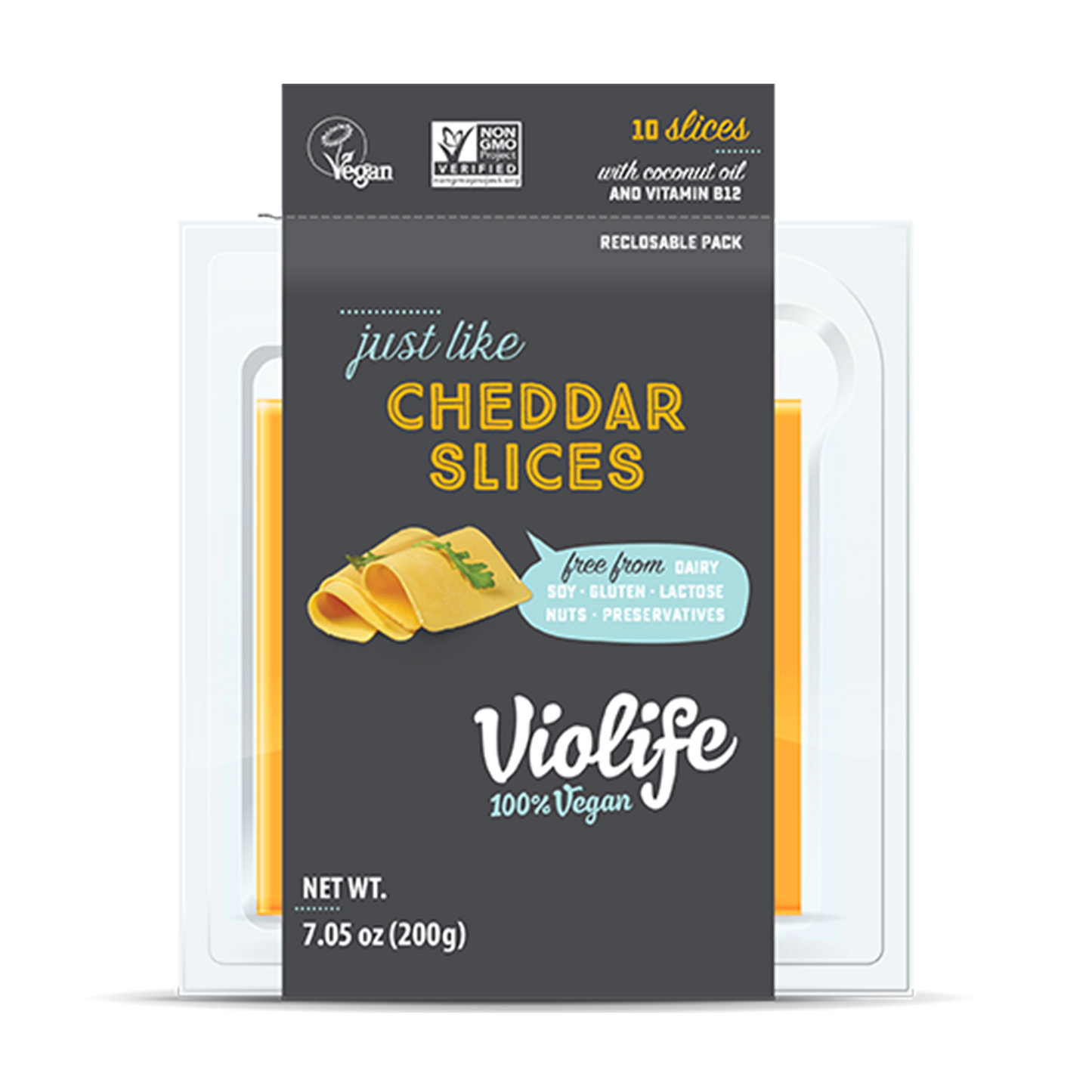 Violife, just like Cheddar Slices 7.05oz (Chill)