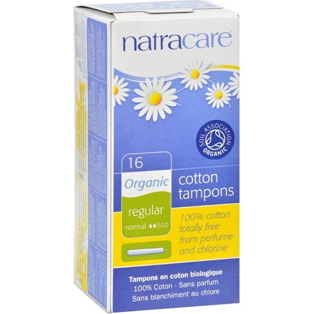 [Discon]Natracare, Organic Cotton Tampons with Applicator Regular 16Ct