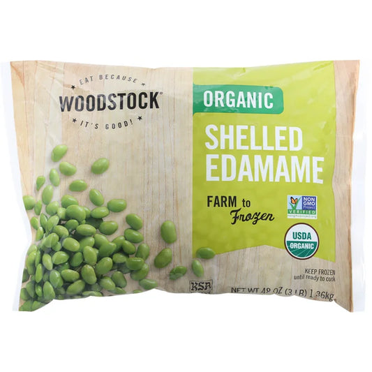 Woodstock, Organic Shelled Edamame 48oz (Frozen)