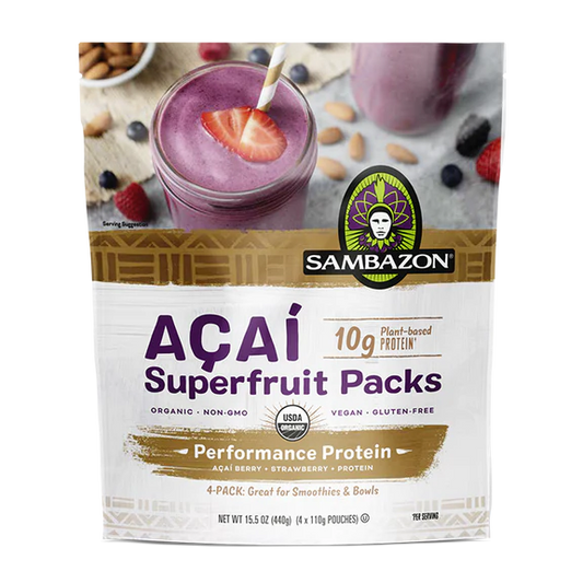 [Discon] Sambazon, Acai Superfruit Packs Performance Protein 15.5oz (Frozen) "best by 21 Sep 23"