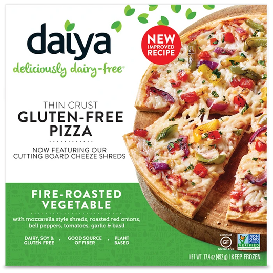 Daiya, Gluten-Free Thin Crust Fire-Roasted Vegetable Pizza 17.4oz (Frozen)