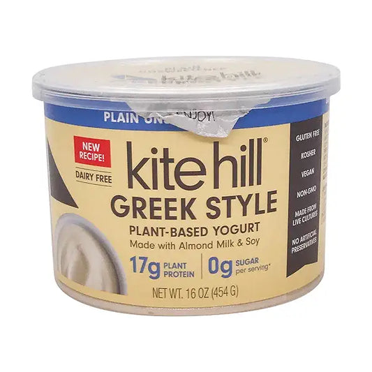 Kite Hill, Plant Based Greek Style Plain Unsweetened Yogurt 16oz (Chill) ‘best by 17 Dec 23’