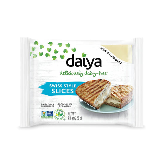 Daiya, Dairy Free Cheese Slices Swiss Style 7.8oz (Chill)