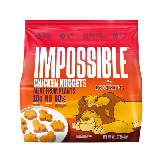 Impossible, Plant Based Lion King Shaped Chicken Nuggets 12.1oz (Frozen)