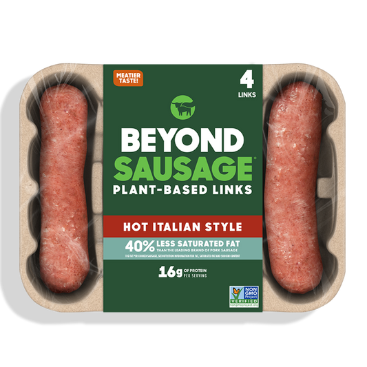 Beyond Meat, Beyond Sausage Hot Italian 14oz (Frozen)