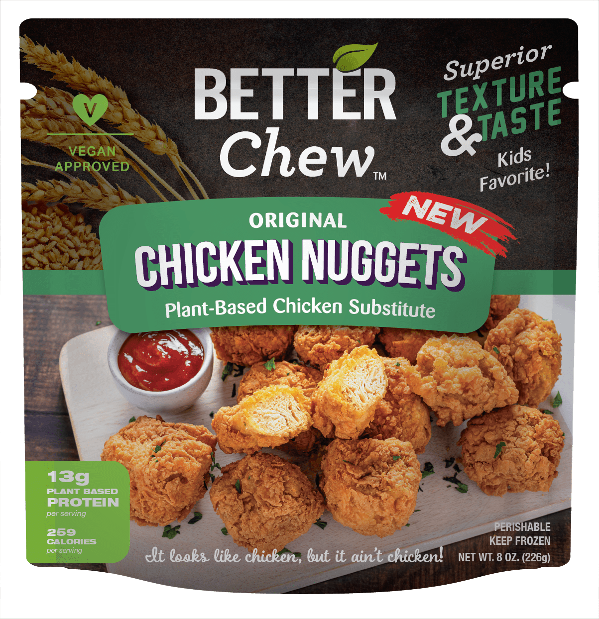 Better Chew, Plant-Based Original Chicken Nuggets 8oz (Frozen)