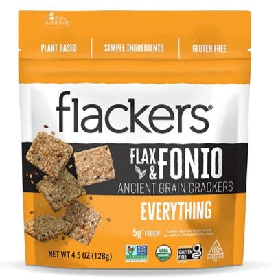 Flackers, Everything Flax & Fonio Crackers 4.5oz