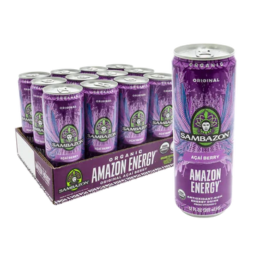 Sambazon, Organic Acai Energy Drink 12oz (Chill)