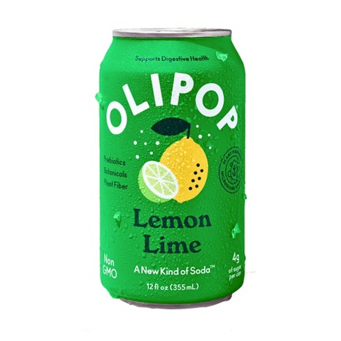 OLIPOP, Lemon Lime Sparkling Tonic 12oz (Chill)