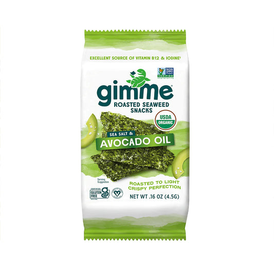 gimMe Snacks, Organic Roasted Seaweed Sea Salt & Avocado Oil 0.17oz