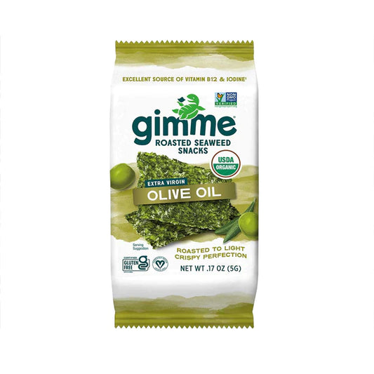 gimMe Snacks, Organic Roasted Seaweed Extra Virgin Olive Oil 0.17oz