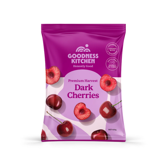 Goodness Kitchen, Dark Sweet Cherries 450g(Frozen)