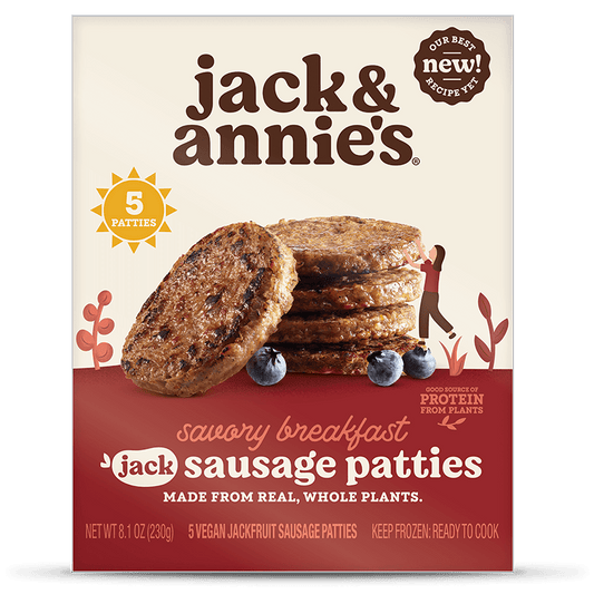 Jack & Annie's, Jackfruit Breakfast Sausage Patties 8.1oz (Frozen)