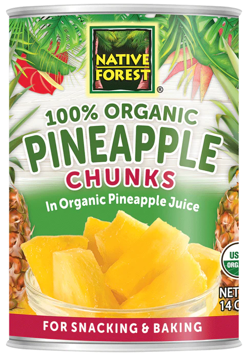 Native Forest, Organic Pineapple Chunks 14oz