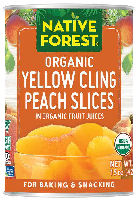 Native Forest, Organic Sliced Peaches 15oz