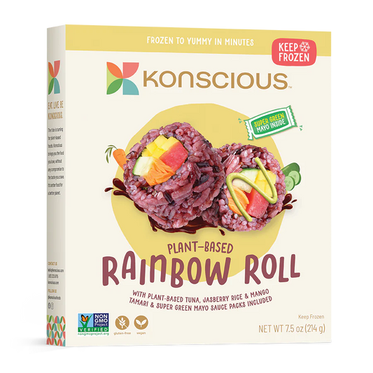 Konscious, Vegan Rainbow Roll with Tuna 7.5oz (Frozen)