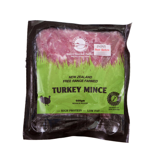 Canter Valley, New Zealand Free Range Turkey Mince 400g (Frozen)