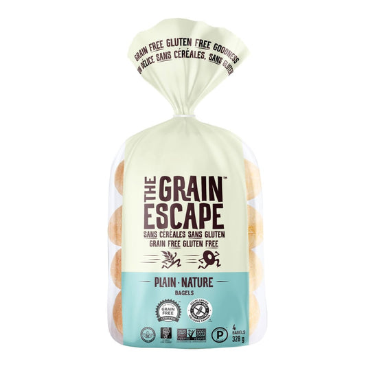 The Grain Escape, Gluten-Free Bagels Plain 11.6oz (Frozen)