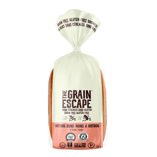 The Grain Escape, Gluten-Free Hotdog Buns 9.2oz (Frozen)