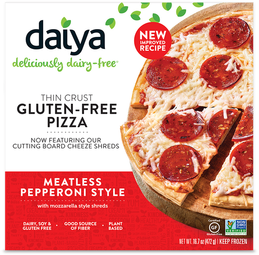 Daiya, Gluten-Free Thin Crust Meatless Pepperoni Pizza 16.7oz (Frozen)
