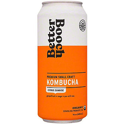 Better Booch, Kombucha Tea Citrus Sunrise 4 pack,12oz (Chill)