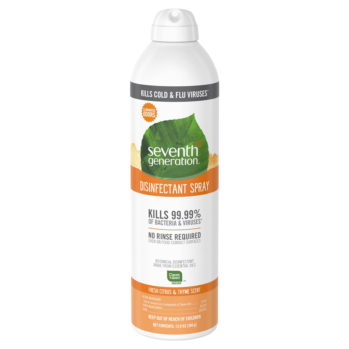 Seventh Generation, Disinfectant Spray Fresh Citrus and Thyme 13.9oz
