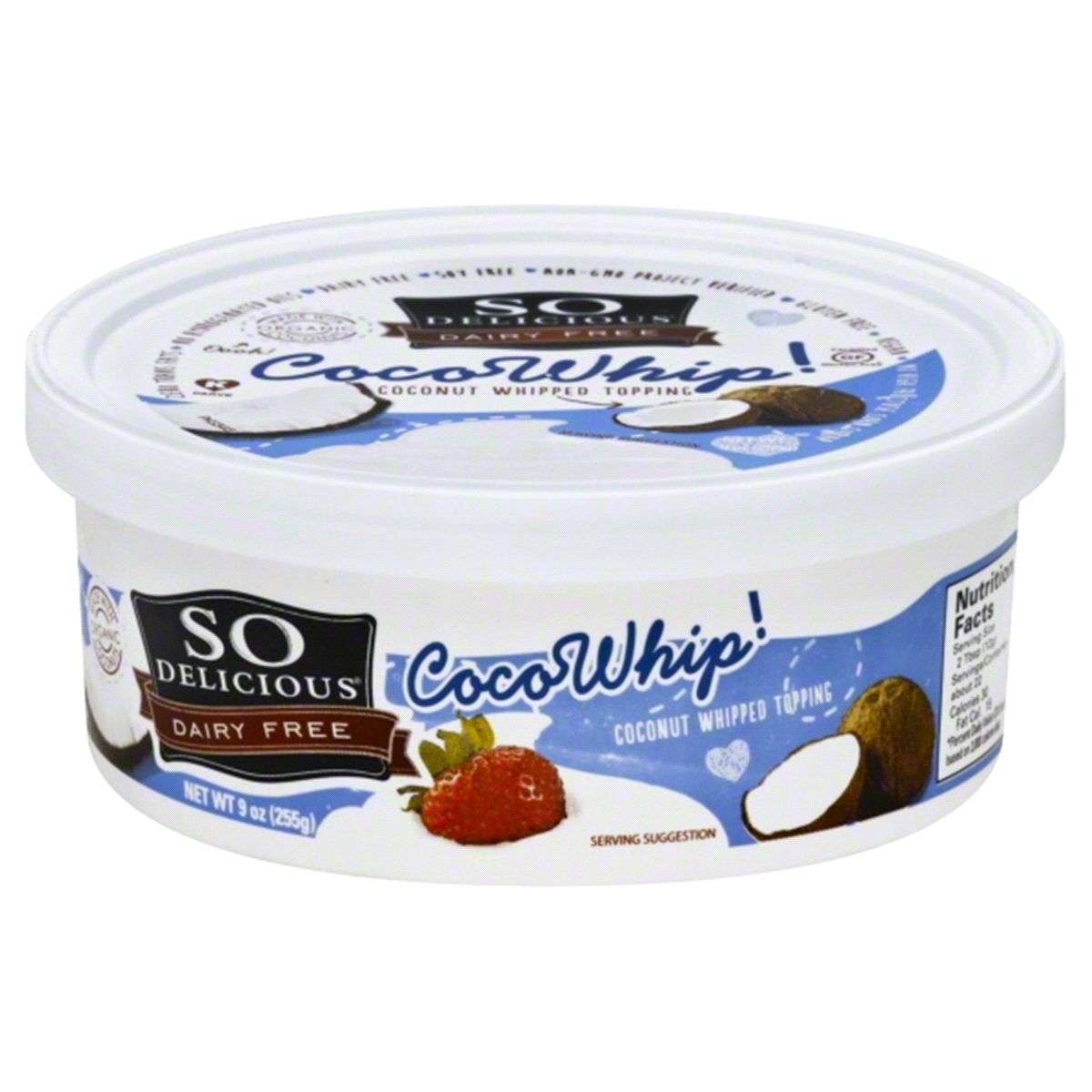 So Delicious, Dairy Free Coco Whip Original 9 oz (Frozen)