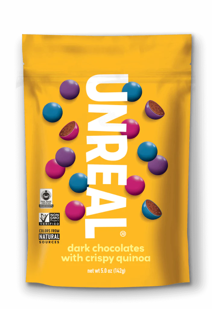 Unreal, Dark Chocolate Crispy Quinoa Gems 5oz