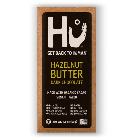 Hu Kitchen, Hazelnut Butter Dark Chocolate Bar 2.1oz