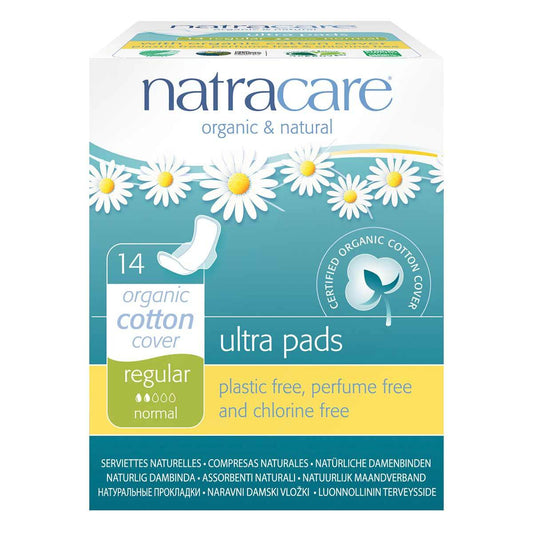 [Discon]Natracare, Organic and Natural Ultra Regular Period Pads 14Ct