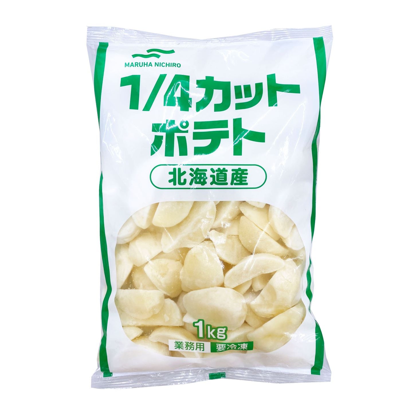 Maruha Nichiro JP, Frozen Hokkaido ¼ Thick Cut Potato 1kg (Frozen)