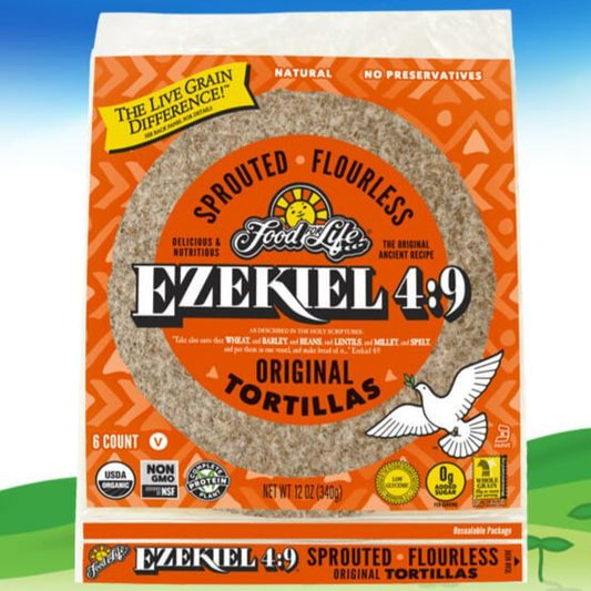 Food For Life, Ezekiel 4:9 Sprouted Whole Grain Tortillas 6ct (Frozen)