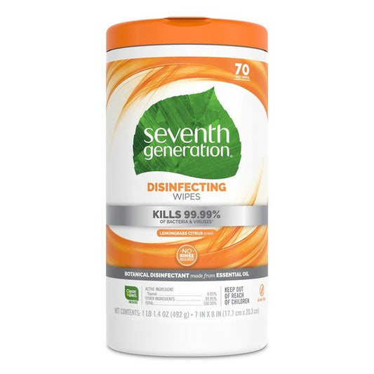 [Seventh Generation, Disinfecting Wipes 70 Ct