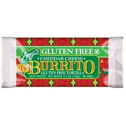 Amy's, Gluten Free Cheddar Cheese Burrito 6 oz (Frozen)